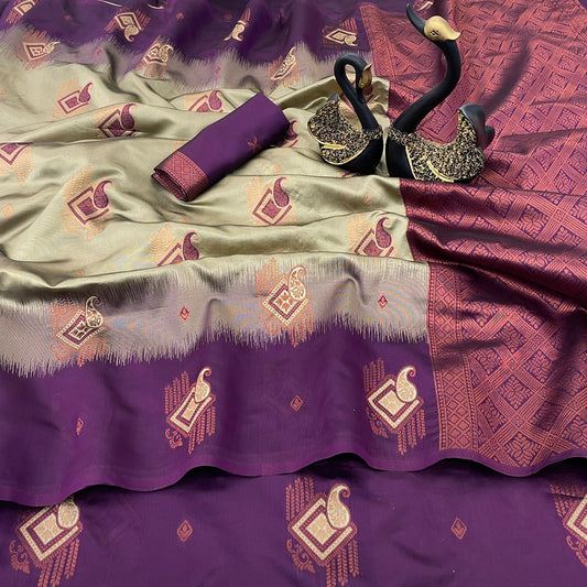 Premium Kuber Pattu Silk Saree for Wedding & Party Wear